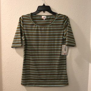Lula Roe Gigi striped T-shirt new with tag